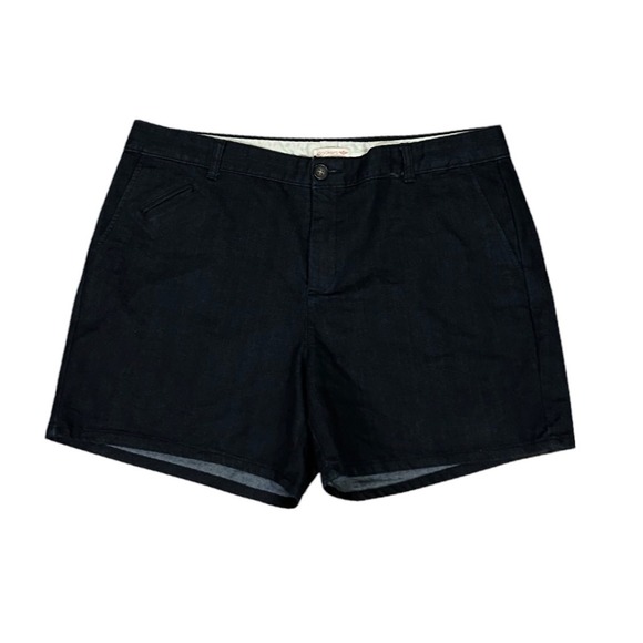 Dockers Dark Denim Shorts Classic Preppy and Comfortable Polished Sz 16 - Picture 1 of 1